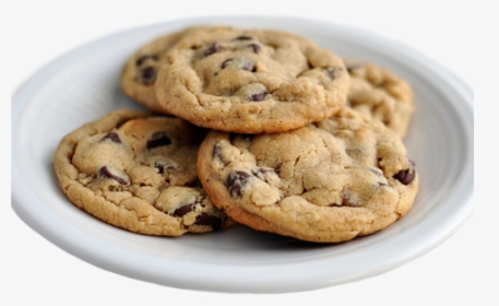 Choc Chip Cookies On A Plate, HD Png Download, Free Download