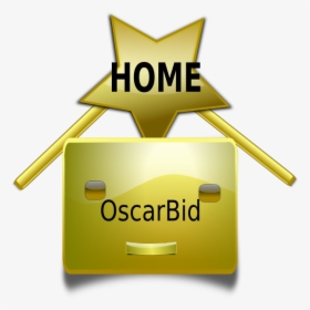 Oscarbid Home Button Svg Clip Arts - Clip Art Gold Star Transparent, HD Png Download, Free Download