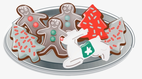 Cookie Clipart Plate Cookie Christmas Biscuits Clip - Christmas Biscuits Clip Art, HD Png Download, Free Download