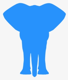 Elephant Silhouette Front View, HD Png Download, Free Download