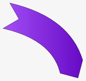 Transparent Purple Arrow Png - Curved Arrow Purple Png, Png Download, Free Download