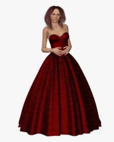 Red Dress Png High-quality Image - Woman With Dress Png, Transparent Png, Free Download