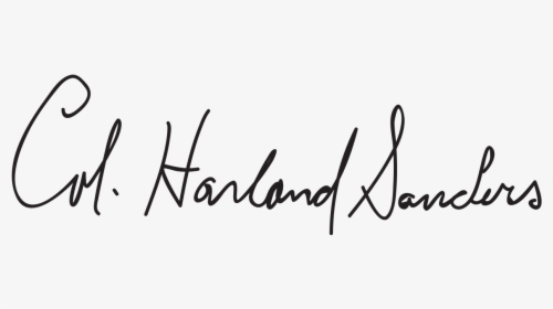 Colonel Sanders Signature, HD Png Download, Free Download