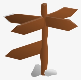 Wood Cross Clipart Free - Clip Art Sign Post, HD Png Download, Free Download