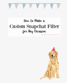 Snapchat Clipart Dog - Dog Illustration, HD Png Download, Free Download