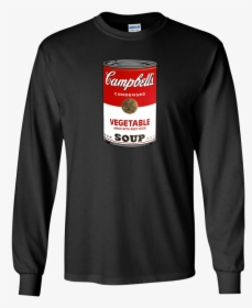 Campbell 039 S Soup Can Andy Warhol Pop Art Long Sleeve - Supreme T Shirt For Man, HD Png Download, Free Download