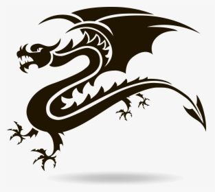 Chinese Dragon Tattoo - Scroll Saw Pattern Make, HD Png Download, Free Download