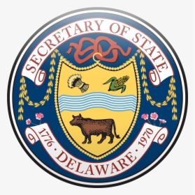 Delaware Department Of State Logo - Delaware Secretary Office Seal, HD Png Download, Free Download