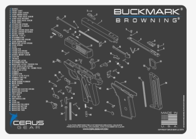 Browning Buckmark Cleaning Mat, HD Png Download, Free Download