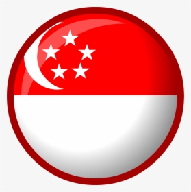 Official Club Penguin Online Wiki - Round Singapore Flag Png, Transparent Png, Free Download