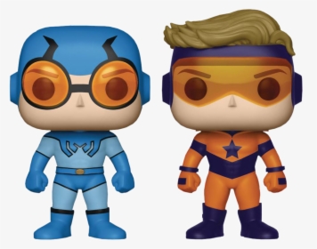 Booster Gold Blue Beetle Funko Pop, HD Png Download, Free Download