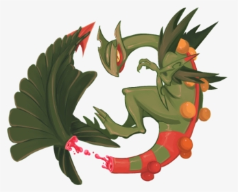 Mega Sceptile Shooting Tail , Png Download - Mega Sceptile Fanart, Transparent Png, Free Download