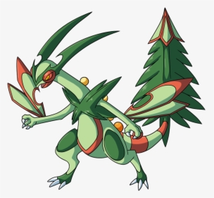 Pokémon Red And Blue Vertebrate Leaf Flower Fictional - Charizard And Sceptile Fusion, HD Png Download, Free Download