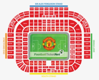 United Old Venue Fc Manchester Stadium Sport - Manchester United Seating Plan, HD Png Download, Free Download