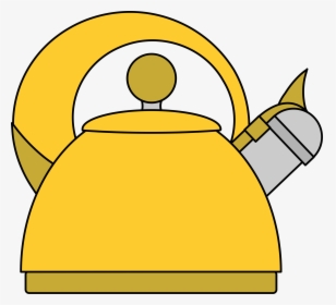 Yellow Teapot Clip Arts - Kettle Clipart Png, Transparent Png, Free Download