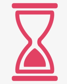Hourglass,pink,line,clip Art - Reloj Png, Transparent Png, Free Download