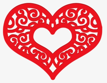 Decorative Red Heart Png Clip Art Imageu200b Gallery, Transparent Png, Free Download