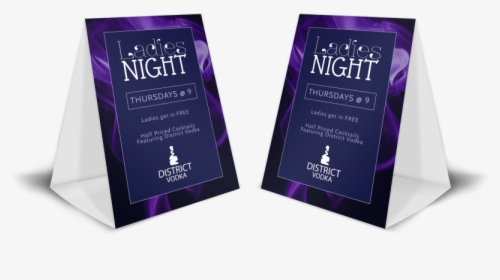 Ladies Night Bar Table Tent Template Preview - Bar Table Menu Template, HD Png Download, Free Download