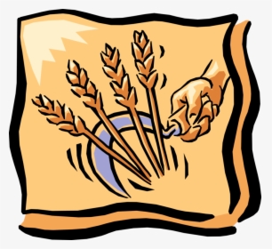Vector Illustration Of Hand With Sickle Harvests Wheat, HD Png Download, Free Download