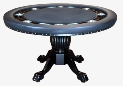 Transparent Round Table Png - Black Wood Poker Table, Png Download, Free Download
