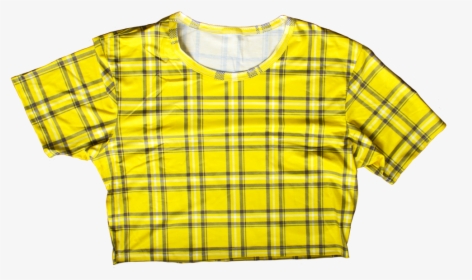 Clueless Plaid Crop Tee - Blouse, HD Png Download, Free Download