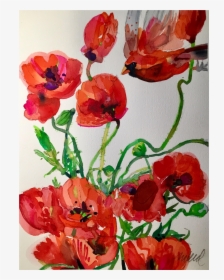 Clip Art Poppy Flower Painting - Corn Poppy, HD Png Download, Free Download