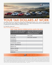 Buick Tax Benifits - Tax Season Flyer For Used Car Dealerships, HD Png Download, Free Download