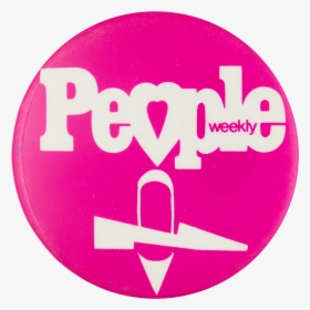 People Weekly Pink Advertising Button Museum - And, HD Png Download, Free Download