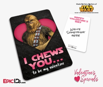 Pocket Sized Premium Valentines Day Star Wars "light - Chewbacca, HD Png Download, Free Download
