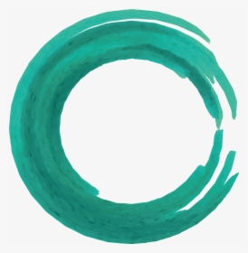 #ftestickers #watercolor #brushstrokes #circle #green - Brush Stroke Circle Png, Transparent Png, Free Download