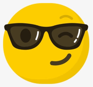 Transparent Sunglasses Emoji Clipart - Smiley Transparent Emoji, HD Png Download, Free Download