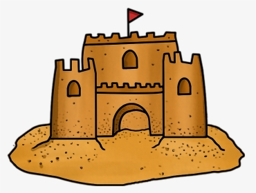 Transparent Cute Sand Castle Clipart - Sand Castle Clipart Png, Png Download, Free Download