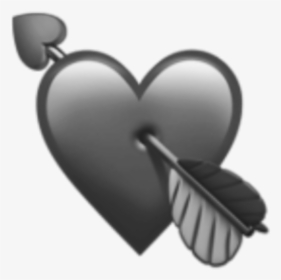 #heart #arrow #black #emoji #emojis - Iphone Heart Emoji Png, Transparent Png, Free Download
