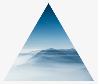 Triangle Blue Mist Over Mountain Peak - Summit, HD Png Download, Free Download