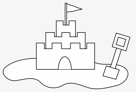 Sand Castle - Draw A Sandcastle Easy, HD Png Download, Free Download