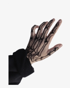 #hand #hands #png #pngs #black #dark #bone #paint #aesthetic - Leather, Transparent Png, Free Download