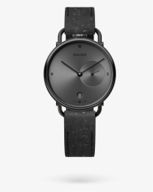 35mm Date Unisex Custom Watch Ronda Black Case Black - Custom Watch, HD Png Download, Free Download