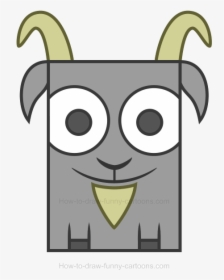 Goat How To Draw Clipart Transparent Png - Draw A Goat Cute Easy, Png Download, Free Download