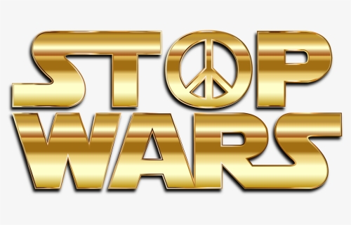 Stop Wars Gold With Drop Shadow - Graphic Design, HD Png Download, Free Download