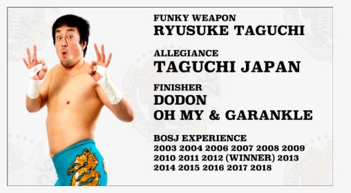 Most Times Out Of The Year, Ryusuke Taguchi Is Content - Taguchi Njpw, HD Png Download, Free Download