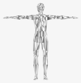 Prismatic Low Poly Human Male Variation 3 Clip Arts - Illustration, HD Png Download, Free Download