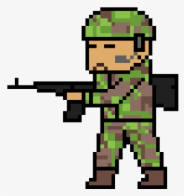 Army Man Pixel Art, HD Png Download, Free Download