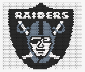 Oakland Raiders Panel Bead Pattern - Oakland Raiders Perler Bead Patterns, HD Png Download, Free Download
