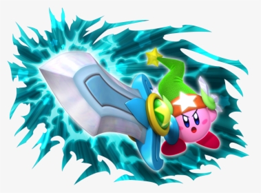 Kirby Doing A Super Mega Sword Slash - Super Smash Bros Kirby Final Smash, HD Png Download, Free Download
