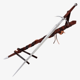 Two Handed Danish Sword With Scabbard - Sword, HD Png Download, Free Download