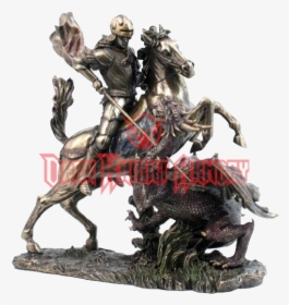 George Slaying A Dragon Statue - Knight St George, HD Png Download, Free Download