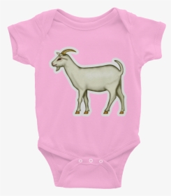 Goat Emoji Png - Infant Bodysuit, Transparent Png, Free Download