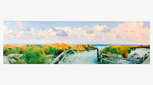 Fenced Path Panoramic Print - Picture Frame, HD Png Download, Free Download
