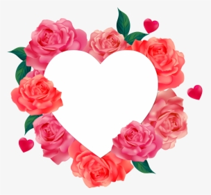 Valentine Background Png - Heart And Rose Png, Transparent Png, Free Download