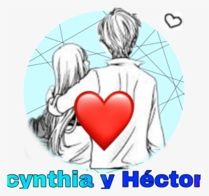 #novios - Romantic Anime Couple Drawing, HD Png Download, Free Download
